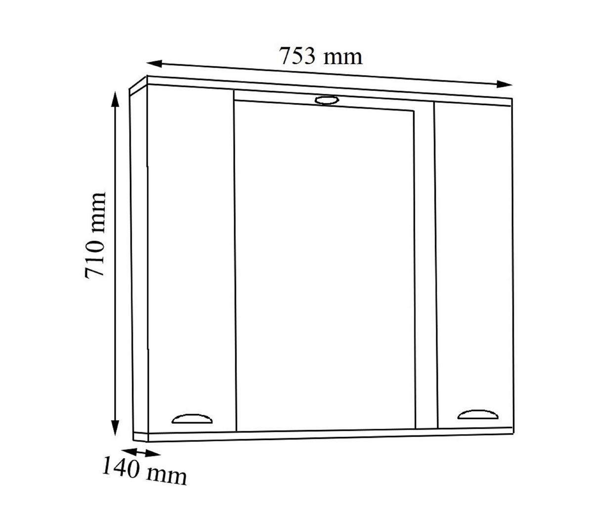 Badezimmer Casalo Xl - Weiß, MODERN, Glas/Keramik (110cm) - MID.YOU