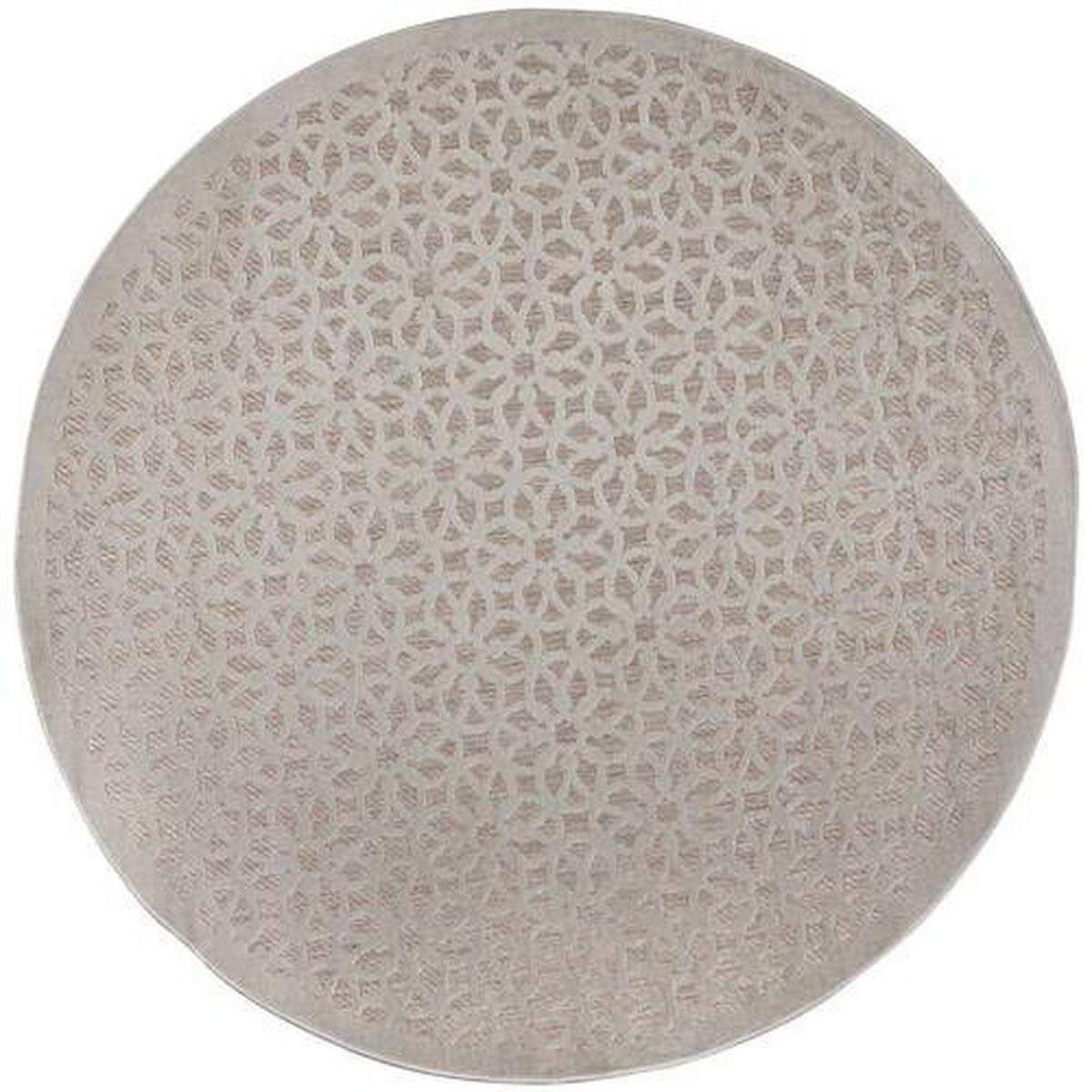 Outdoorteppich Argento Silberfarben D: 160 cm - Silberfarben, Basics, Textil (160/160cm)