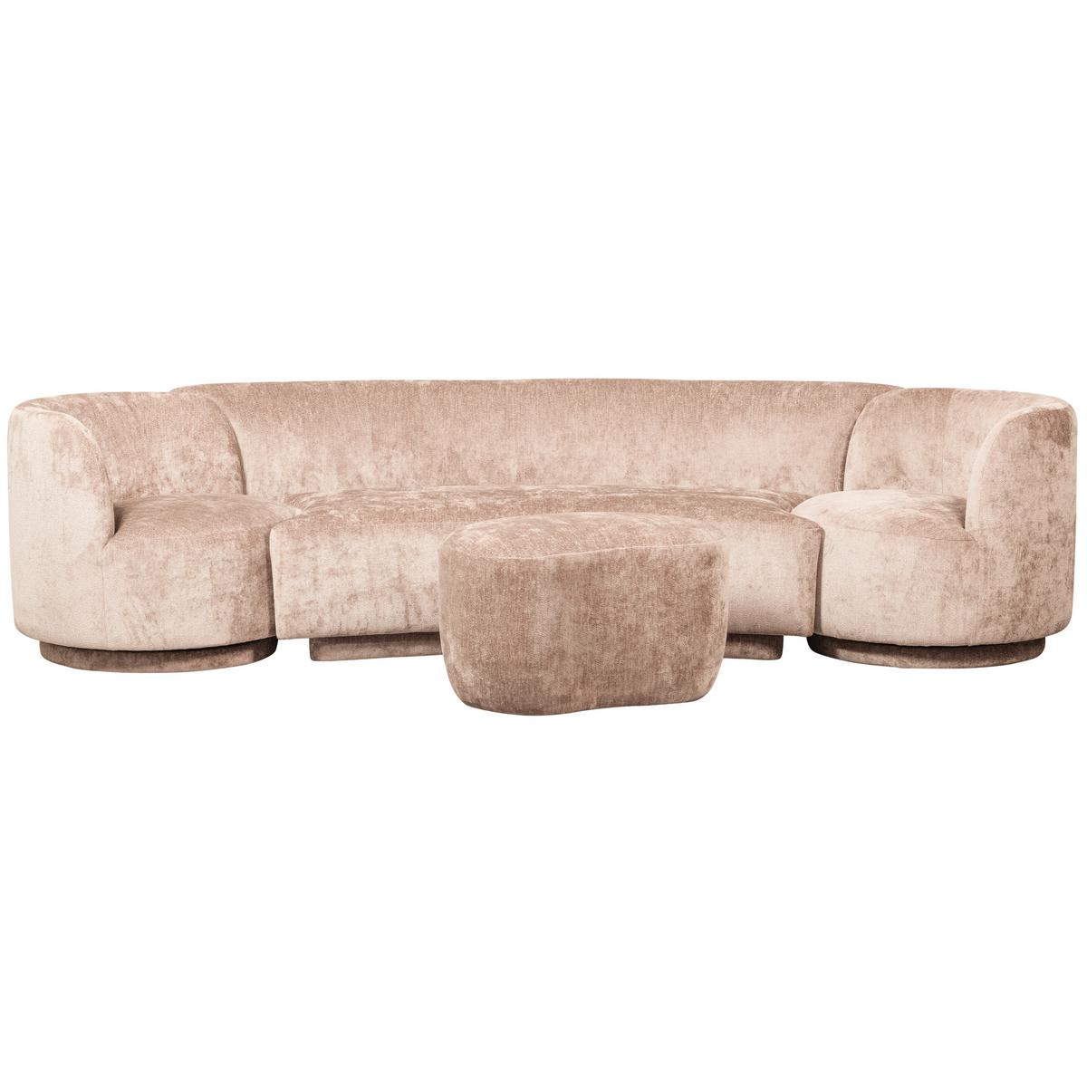 Hocker Popular Naturfarben B: 73cm - Naturfarben, Design, Textil (73/43/51cm) - Livetastic