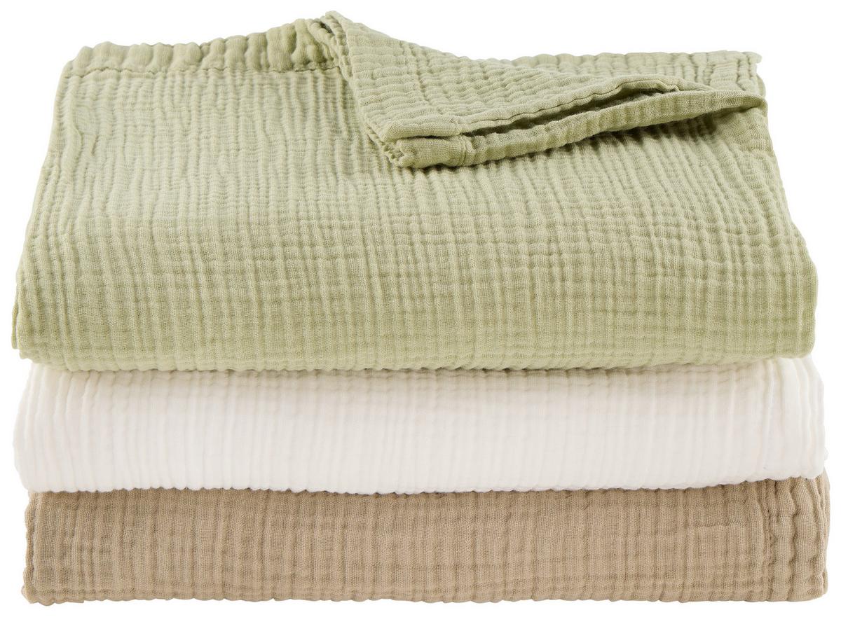 Kuscheldecke Cornelia - Weiß, MODERN, Textil (150/200cm) - Luca Bessoni