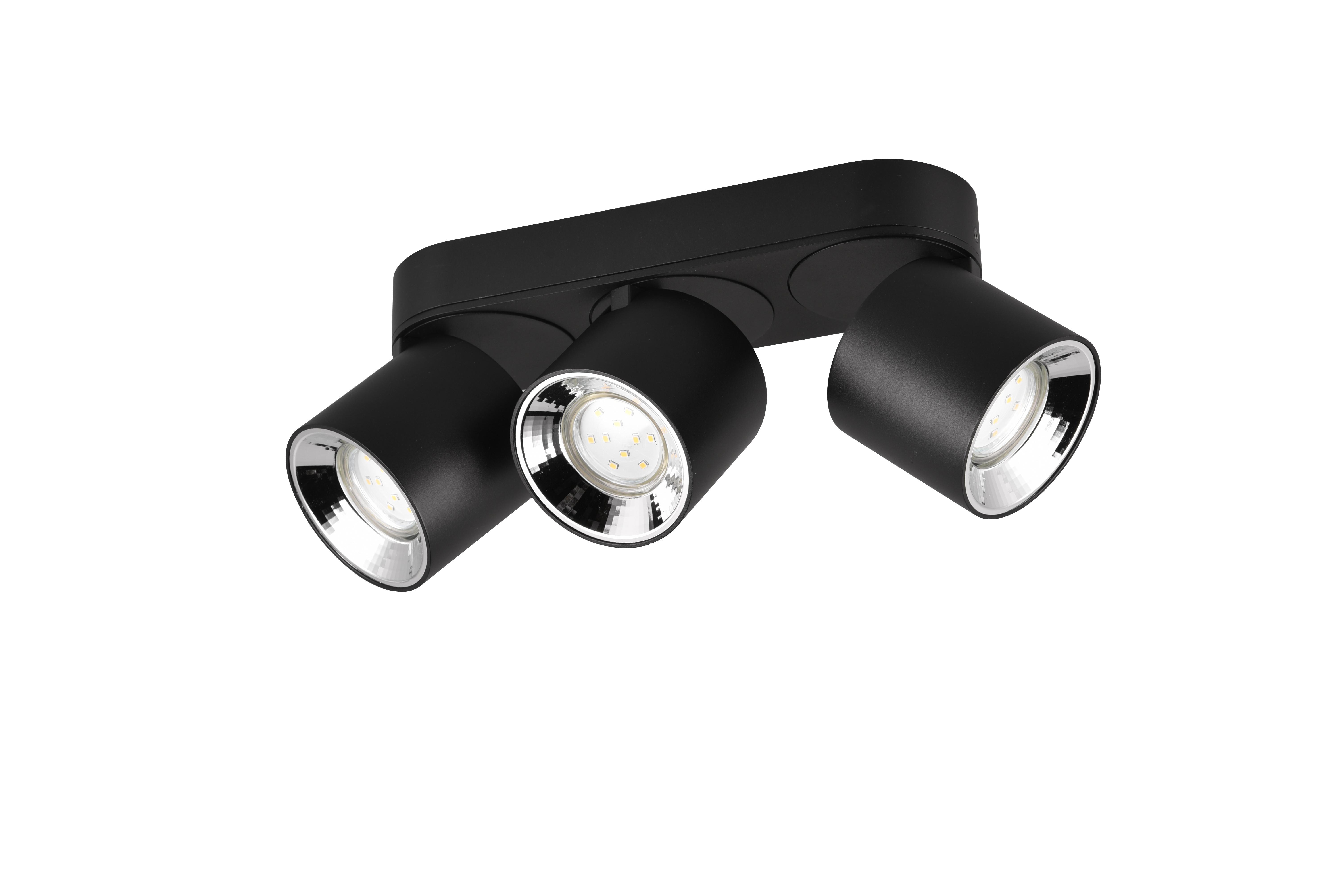 Strahler 651000332  Guayana - Schwarz, Basics, Metall (27,3/12,0/8,7cm) - Trio Leuchten