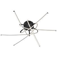 LED-DECKENLEUCHTE STRAL - Schwarz, MODERN, Kunststoff/Metall (65,5/14cm)