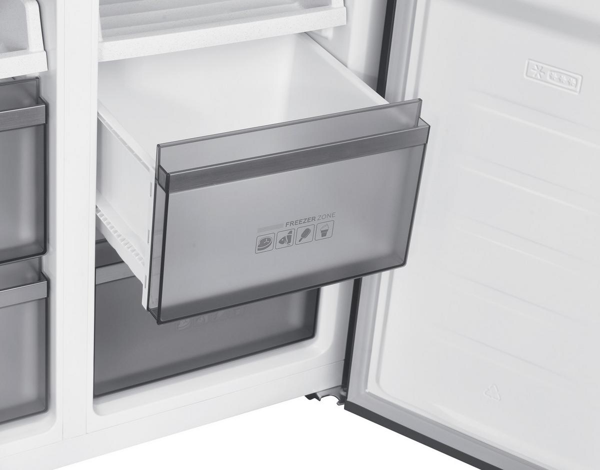 Side-By-Side Nabo Smi 5535 - Dunkelgrau, Basics, Metall (90,5/190,2/59,7cm) - Nabo