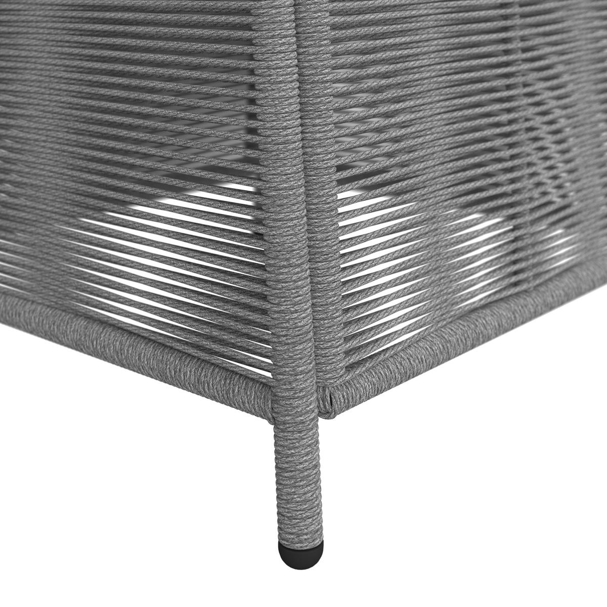 ZÁHRADNÁ SÚPRAVA SIMONE - farba akácie/svetlosivá, Modern, drevo/textil - Bessagi Garden