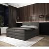 Boxspringbett mit Topper & Bettkasten 180x200 Castel - Anthrazit/Schwarz, MODERN, Holz/Holzwerkstoff (180/200cm) - MID.YOU