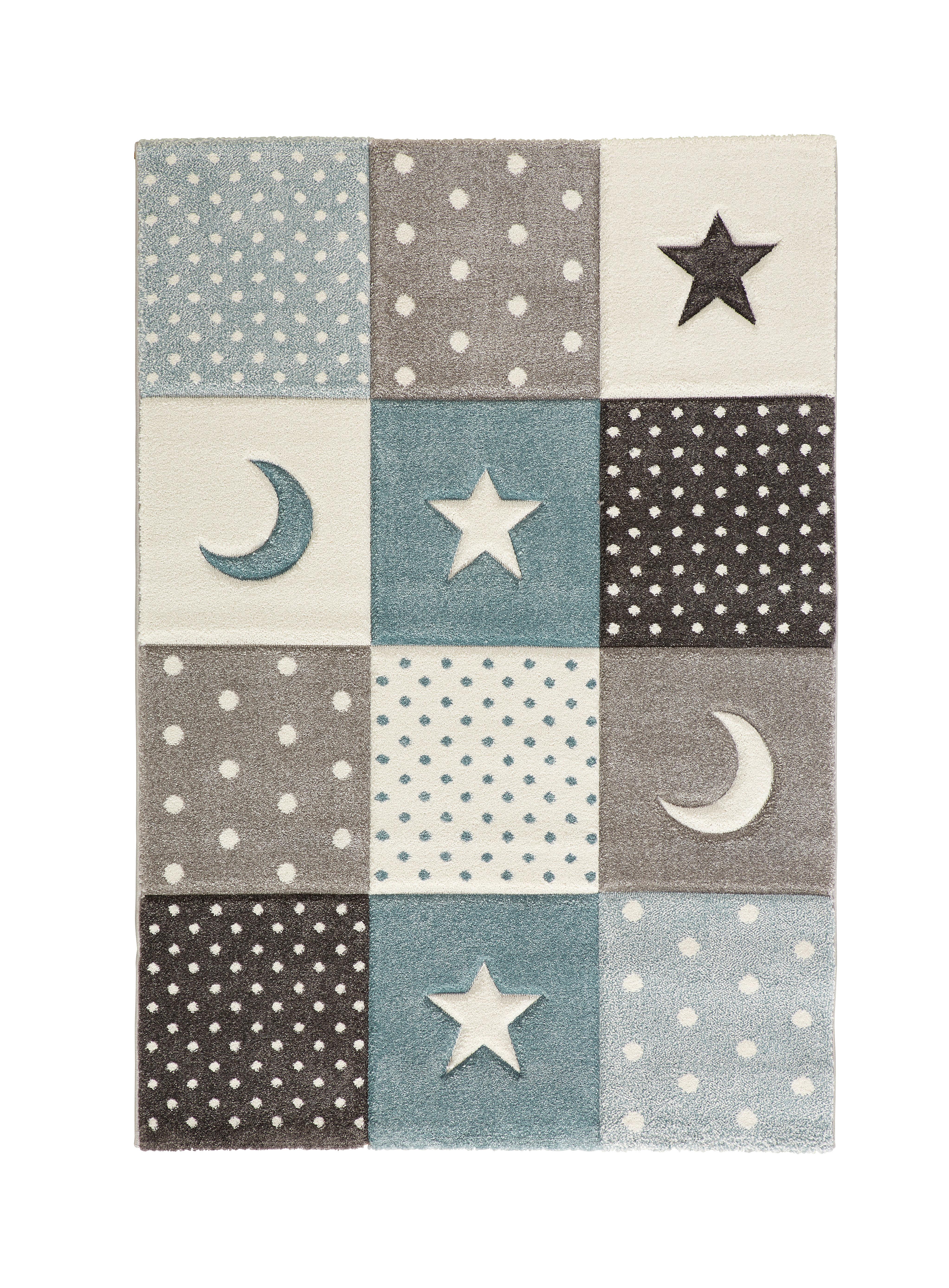 Detský Koberec Mickey, 100/150cm, Modrá - modrá, textil (100/150cm) - Modern Living