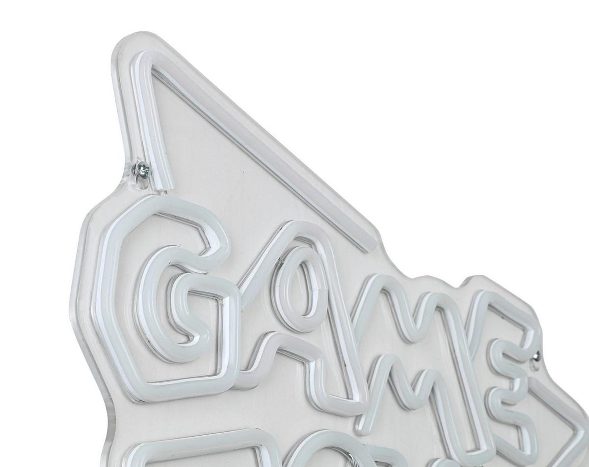 DEKORAČNÍ LED SVÍTIDLO ZONI - bílá/průhledné, Moderní, plast (40/32/1cm) - Mömax