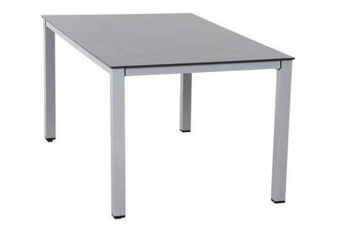 Gartentisch Metall/Kunststoff /Holzwerkstoff L 160 cm - Anthrazit/Silberfarben, KONVENTIONELL, Holzwerkstoff/Kunststoff (160/90/72cm) - Siena Garden