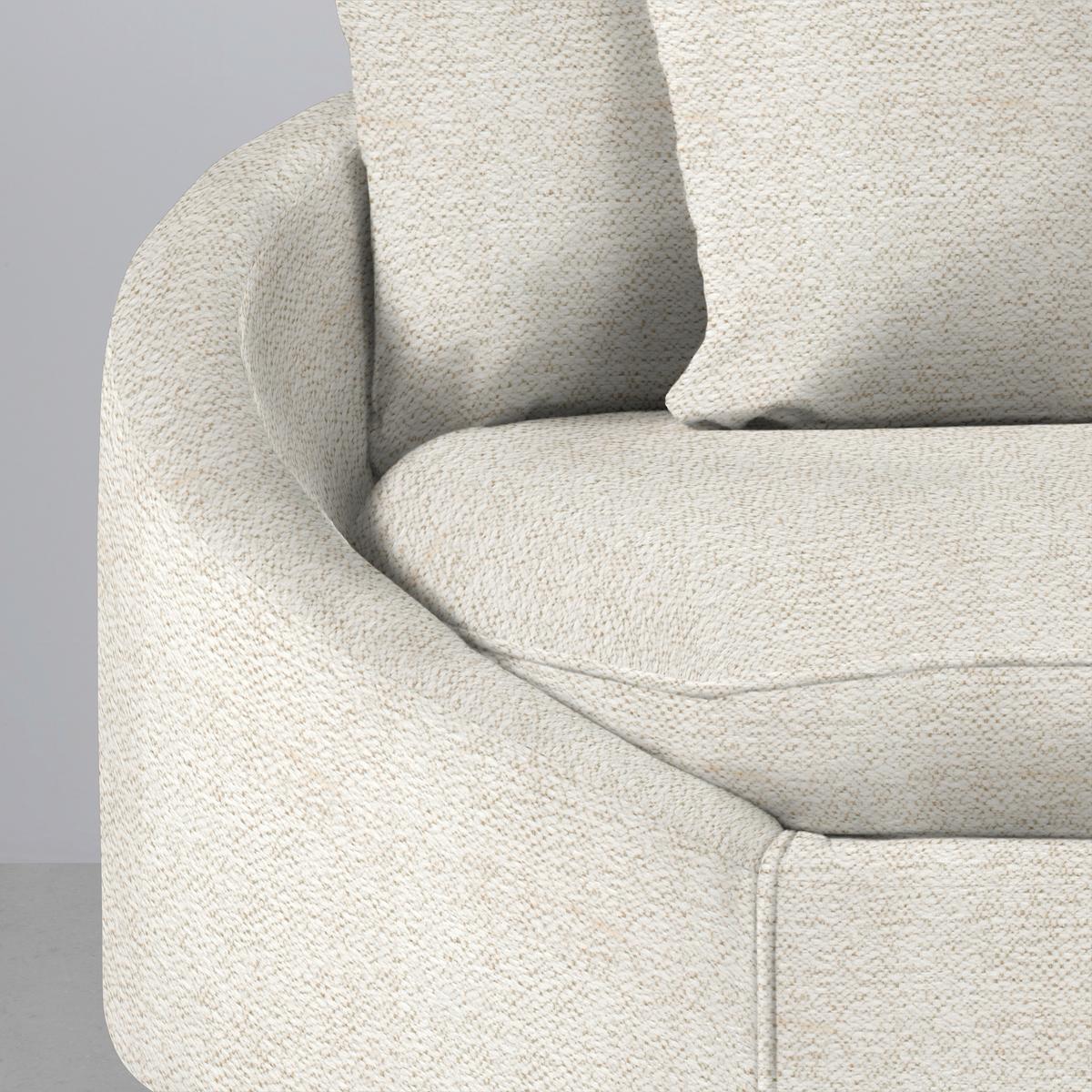 Rohová sedačka AXEL, pravá, béžová tkanina - černá/béžová, Moderní, kov/textil (291/250cm) - Mömax