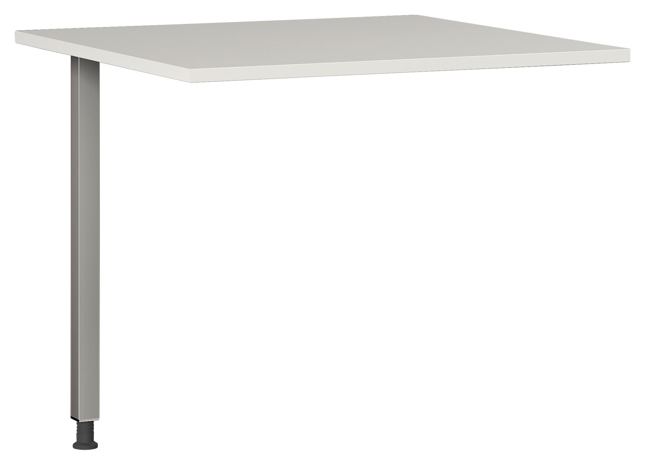 Eckverbindungsplatte B 80 H 70-80 cm Gw-Profi, Grau - Silberfarben, KONVENTIONELL, Holzwerkstoff/Metall (80/80/70-80cm) - Germania