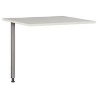 Eckverbindungsplatte B 80 H 70-80 cm Gw-Profi, Grau - Silberfarben, KONVENTIONELL, Holzwerkstoff/Metall (80/80/70-80cm) - Germania
