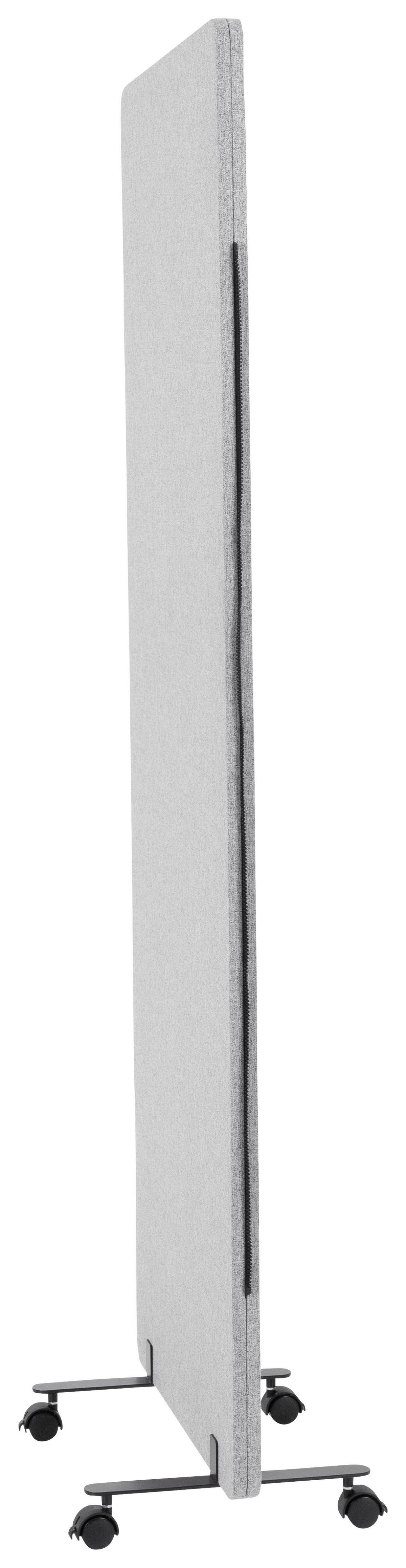 Trennwand Flexmiut - Hellgrau, Basics, Kunststoff/Textil (60/177/3cm) - MID.YOU