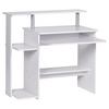 Computertisch Mit Ablagefächer B 94cm H 90,5cm, Weiß - Weiß, KONVENTIONELL, Holzwerkstoff (94/48,5/90,5cm) - MID.YOU