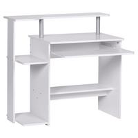 Computertisch Mit Ablagefächer B 94cm H 90,5cm, Weiß - Weiß, KONVENTIONELL, Holzwerkstoff (94/48,5/90,5cm) - MID.YOU