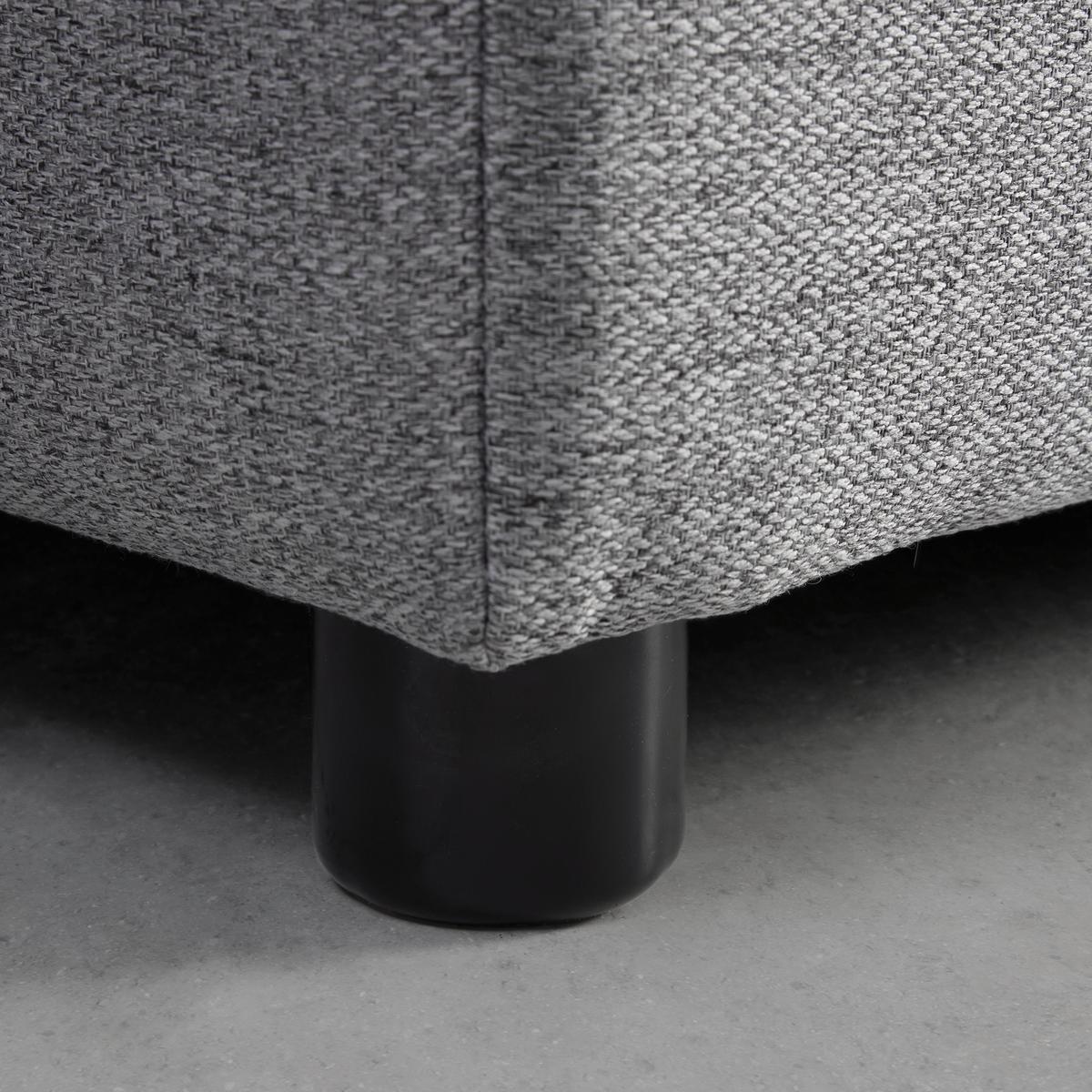 Postel boxpring s toperem, 180x200 cm, šedá - šedá/černá, Moderní, dřevo/textil (180/200cm) - Bessagi Home