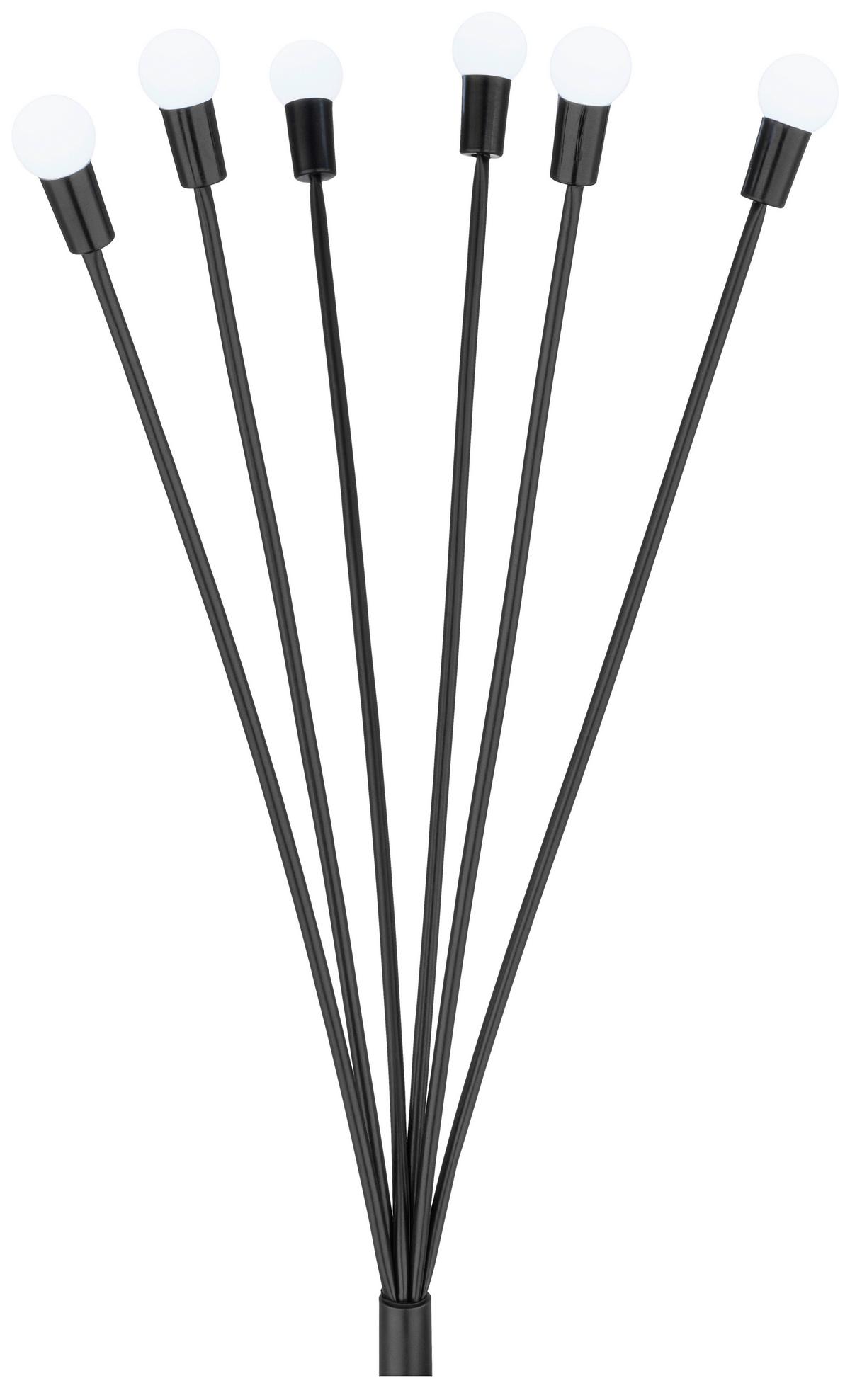 Solarleuchte Kalinda - Edelstahlfarben/Weiß, Basics, Kunststoff/Metall (67,5cm) - Homezone