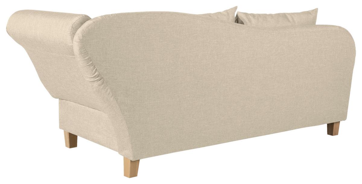 Récamiere Selma in Beige B: 190 cm - Beige/Buchefarben, Design, Textil (190/82/88cm) - Max Winzer