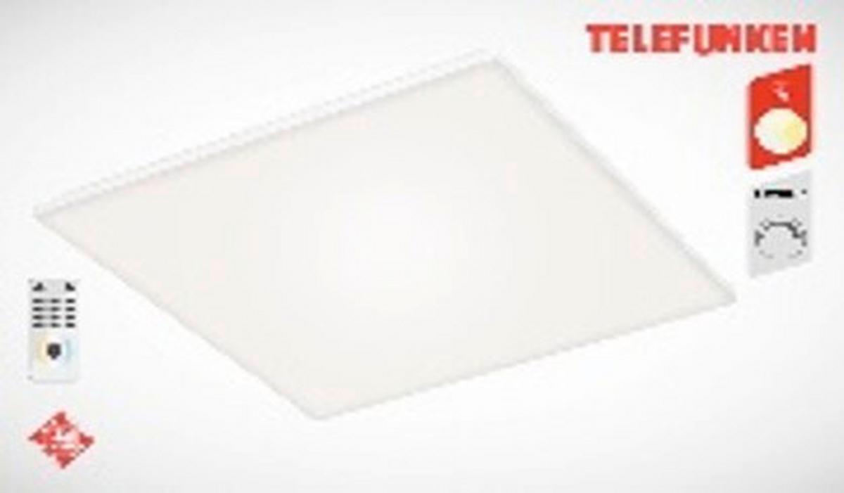 LED-Deckenleuchte 317606tft - Weiß, Basics, Kunststoff/Metall (59,5/59,5/7,5cm) - Globo
