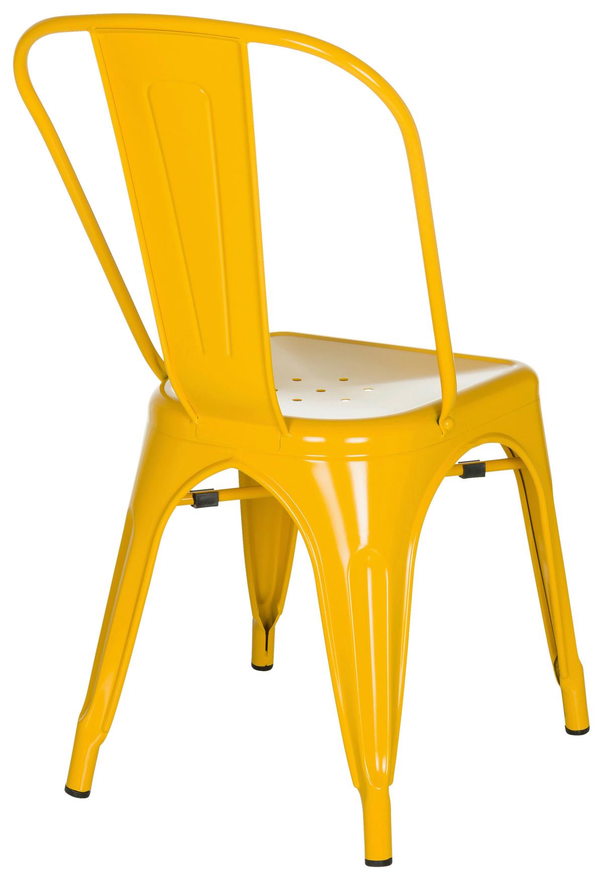 Stuhl Vantaggio Comfort Stapelbar Gelb Bis 150 Kg - Gelb, Basics, Metall (44/84/54cm) - MID.YOU