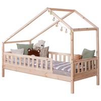 Hausbett Lou Naturfarben B: 100 Cm - Naturfarben, MODERN, Holz (100/200cm) - MID.YOU