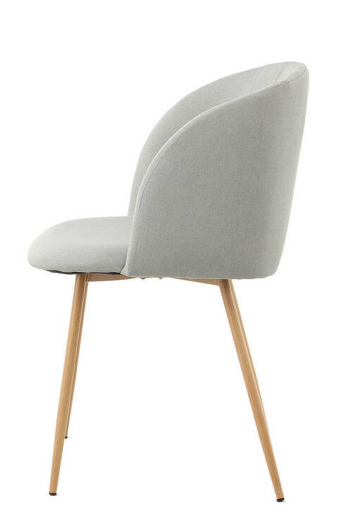 Sada stoličiek 2 kusy - sivá, Design, kov/textil (54/84/56cm)