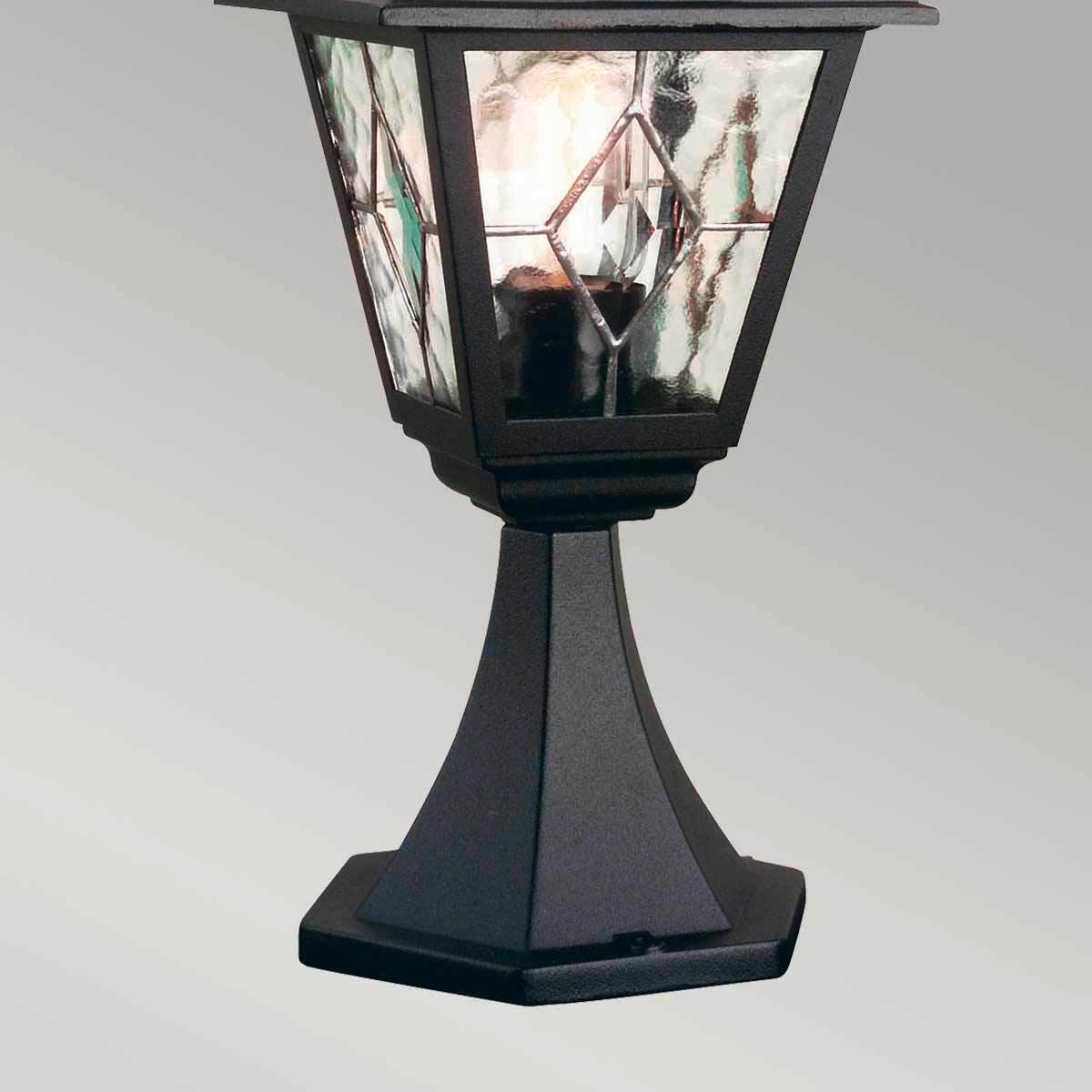Wegeleuchte Nr3-Blk - Schwarz, KONVENTIONELL, Glas/Metall (44/18,4/18,4cm) - Elstead Lighting