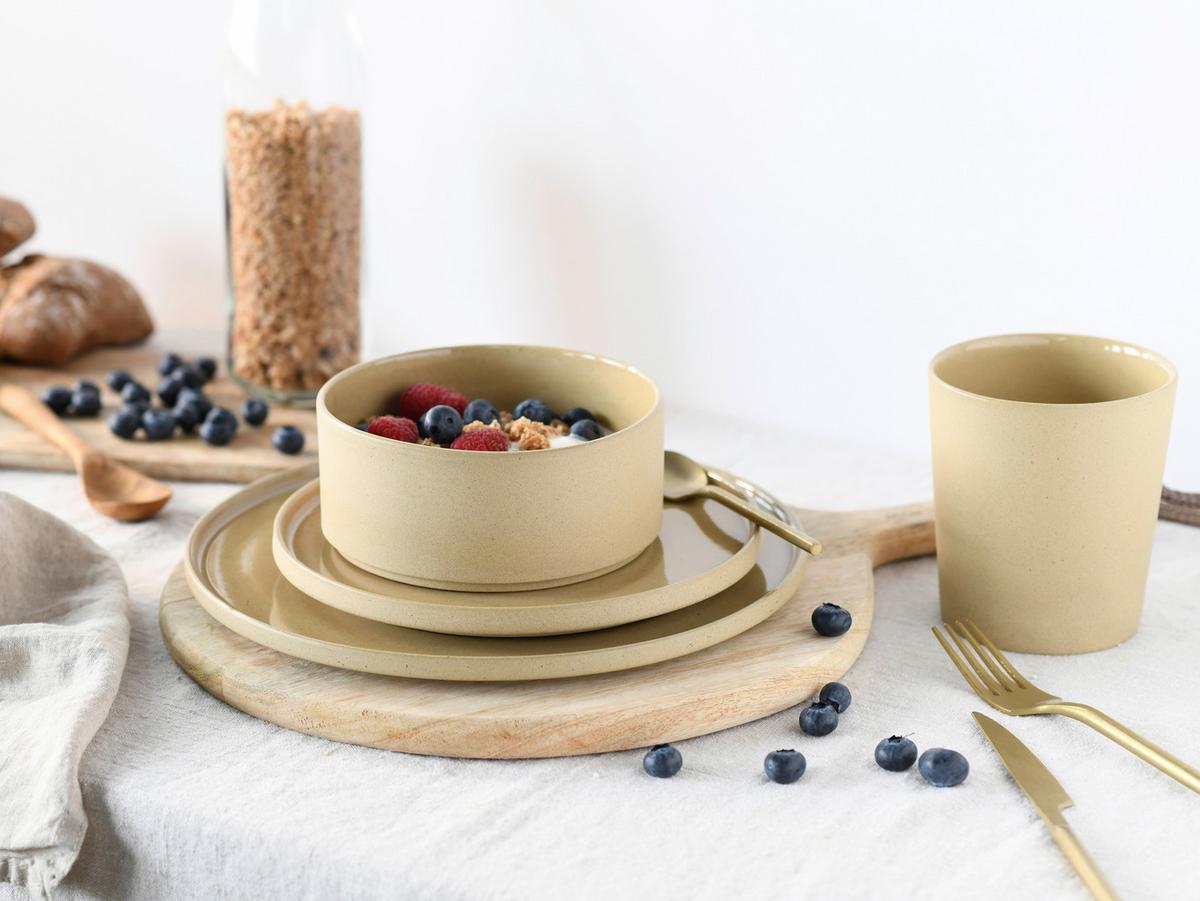 Kombiservice 21526 Futuro Sand - Sandfarben, Trend, Keramik - Creatable