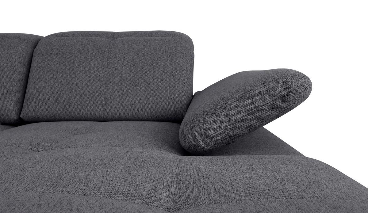 Wohnlandschaft Ramzes Dunkelgrau U: 215x328x173 cm - Dunkelgrau/Beige, Design, Textil (215/328/173cm) - MID.YOU