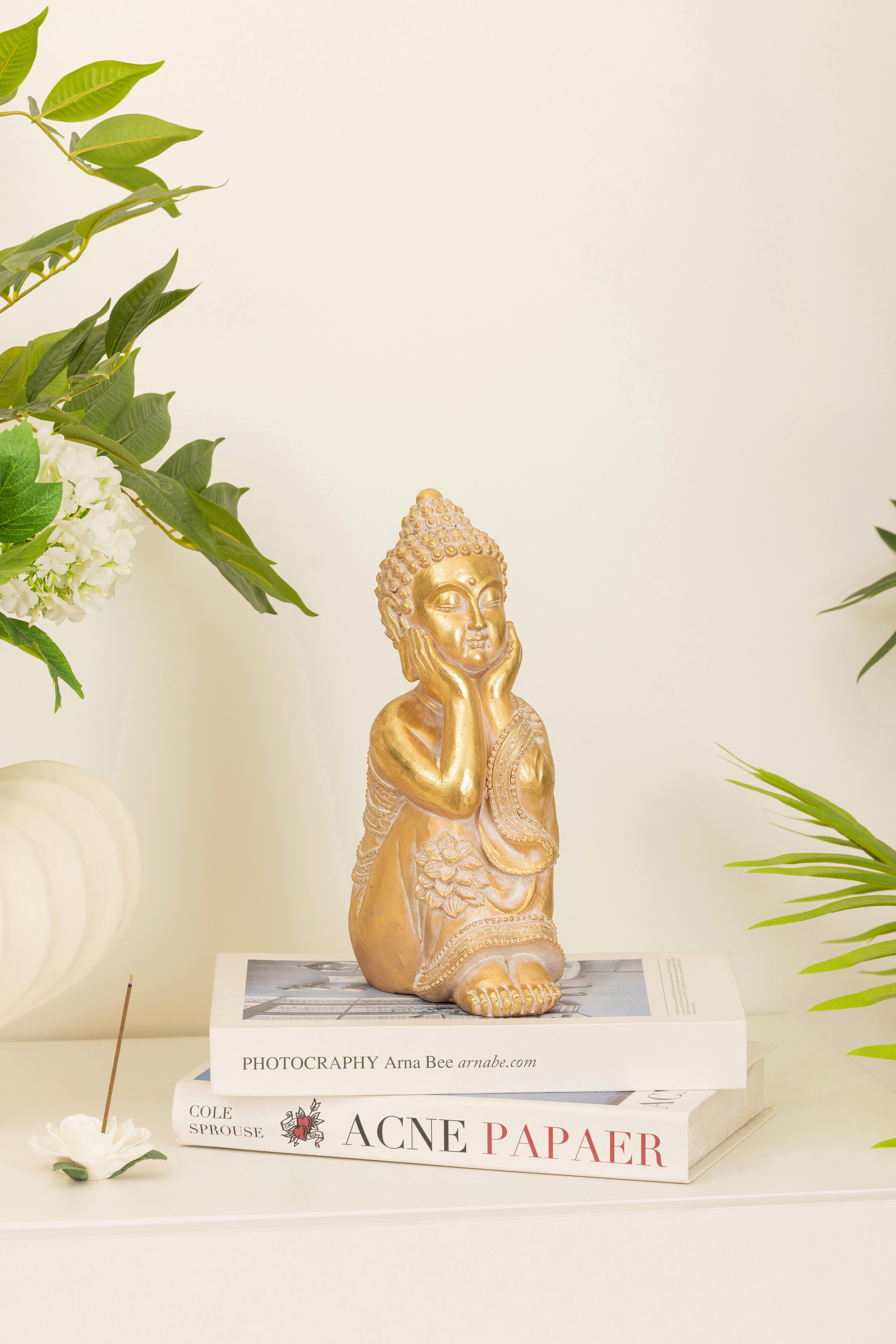 Buddha Tara - Goldfarben, KONVENTIONELL, Kunststoff (13/9/22,5cm) - Luca Bessoni