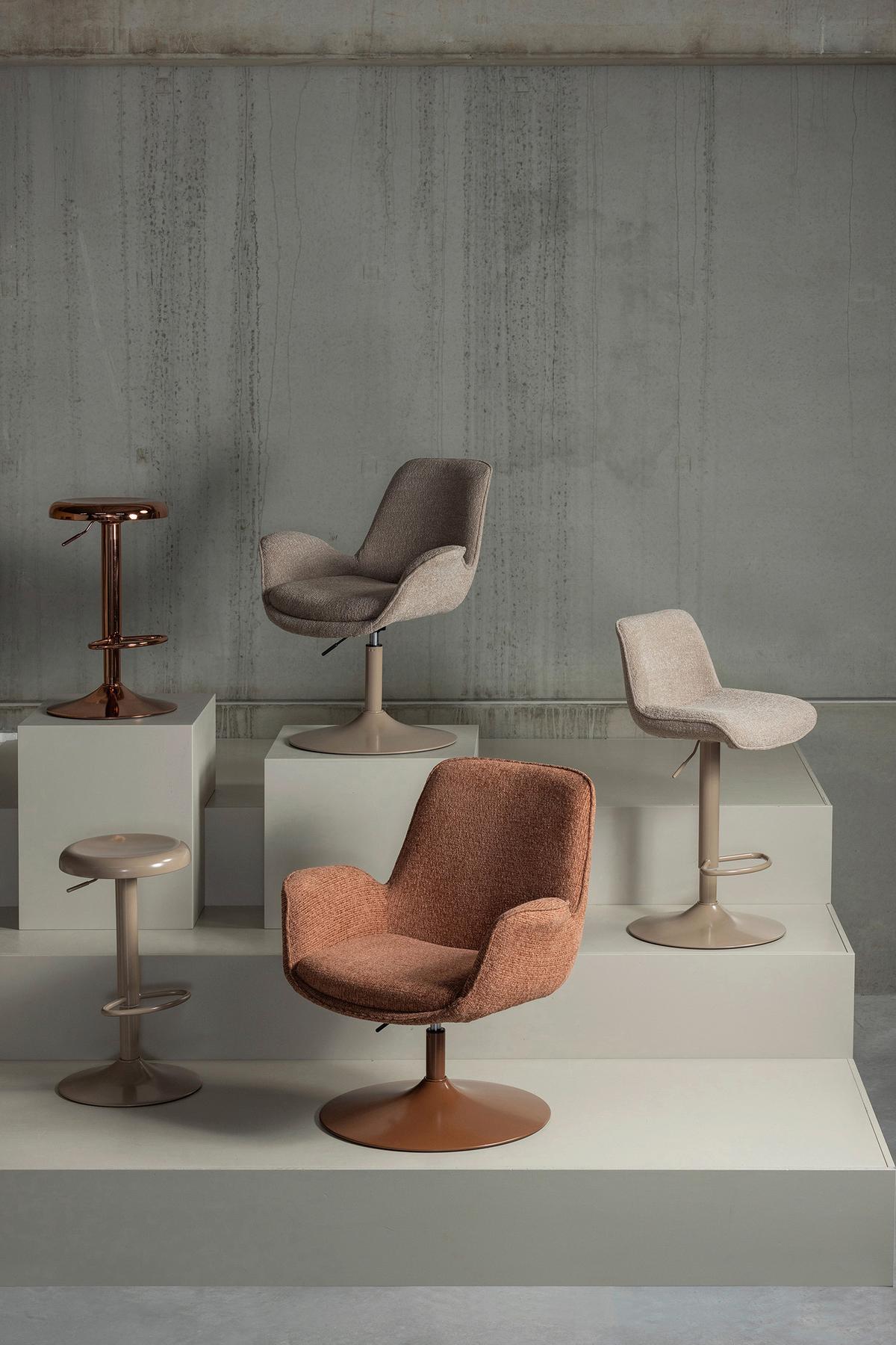 Sessel Marten Orange B: 79cm - Orange, Design, Textil (79/91/76cm) - Livetastic