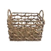 Koš Wide, výška: 23cm - přírodní barvy, Moderní, kov/přírodní materiály (33/23/23cm) - Zandiara