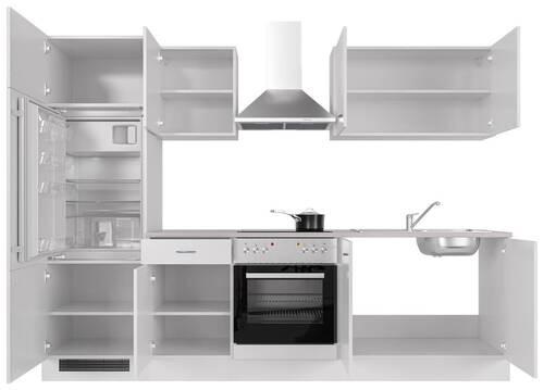 Küchenblock Wito G-270-2207-036 - Hellgrau/Weiß, MODERN, Holzwerkstoff (270cm) - FlexWell