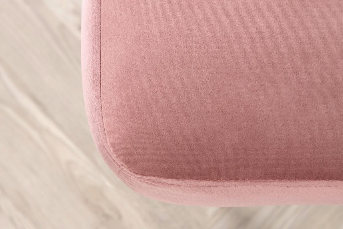 Hocker Boom - Pink/Goldfarben, Design, Kunststoff/Textil (90/49/70cm) - Livetastic