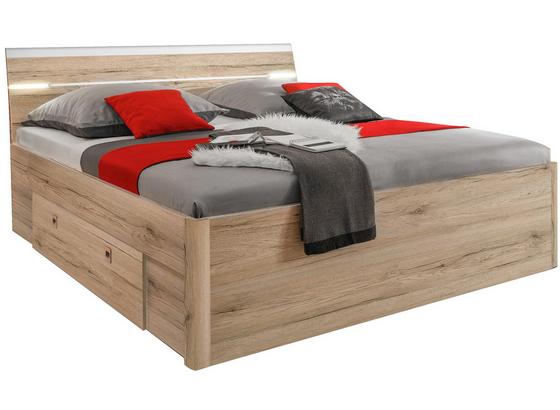 Posteľ Mars - farby dubu/biela, Moderný, kompozitné drevo (145/97/216cm) Posteľ Mars - farby dubu/biela, Moderný, kompozitné drevo (145/97/216cm)