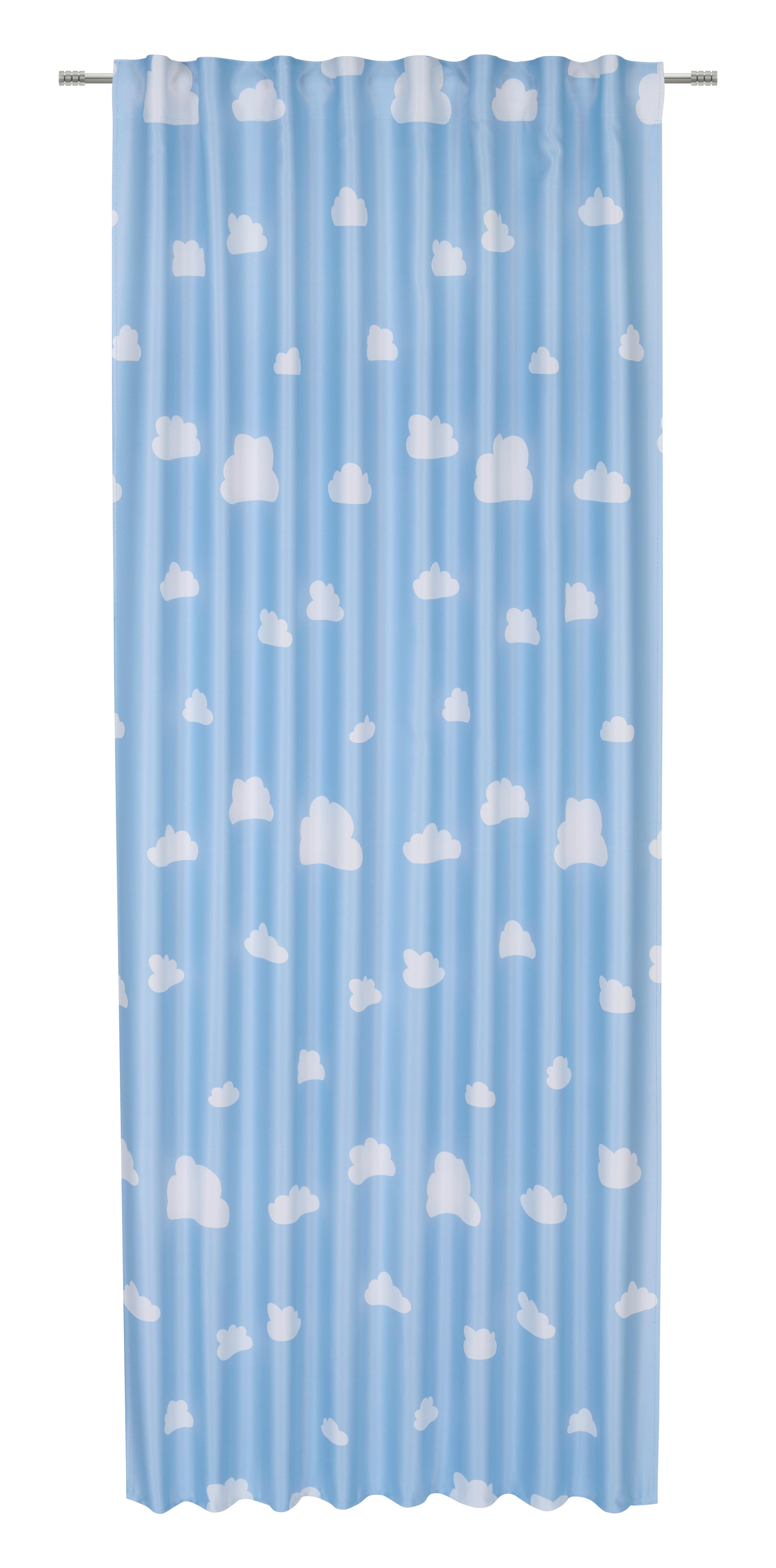 ZATEMŇOVACÍ ZÁVĚS Oscar, cca 135 x 245 cm - modrá, Konvenční, textil (135/245cm) - Mömax