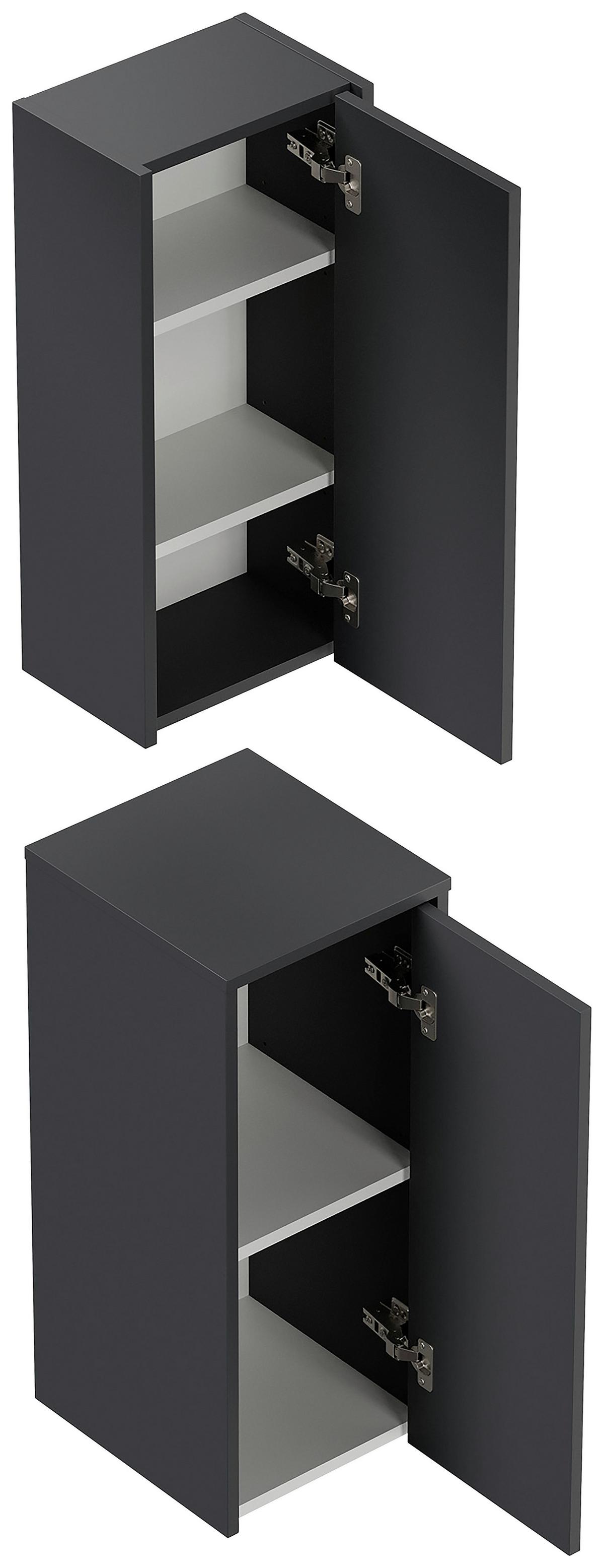 Hängeschrank Limes Graphitfarben B: 30 cm - Graphitfarben, MODERN, Holzwerkstoff (30/70,6/20cm) - MID.YOU