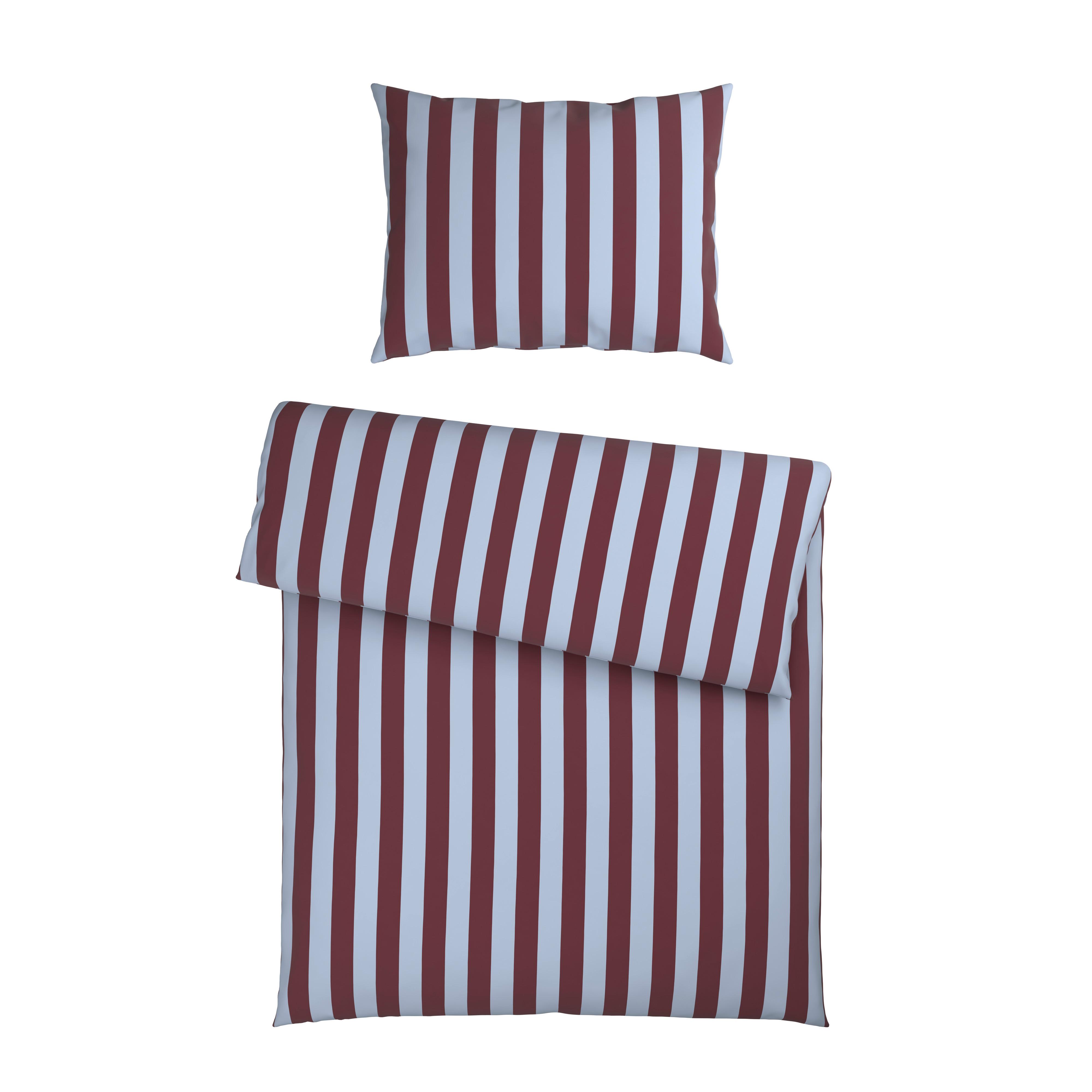 POSTEĽNÁ BIELIZEŇ BOLD STREIF - modrá/hnedofialová, Modern, textil (140/200cm) - Mömax