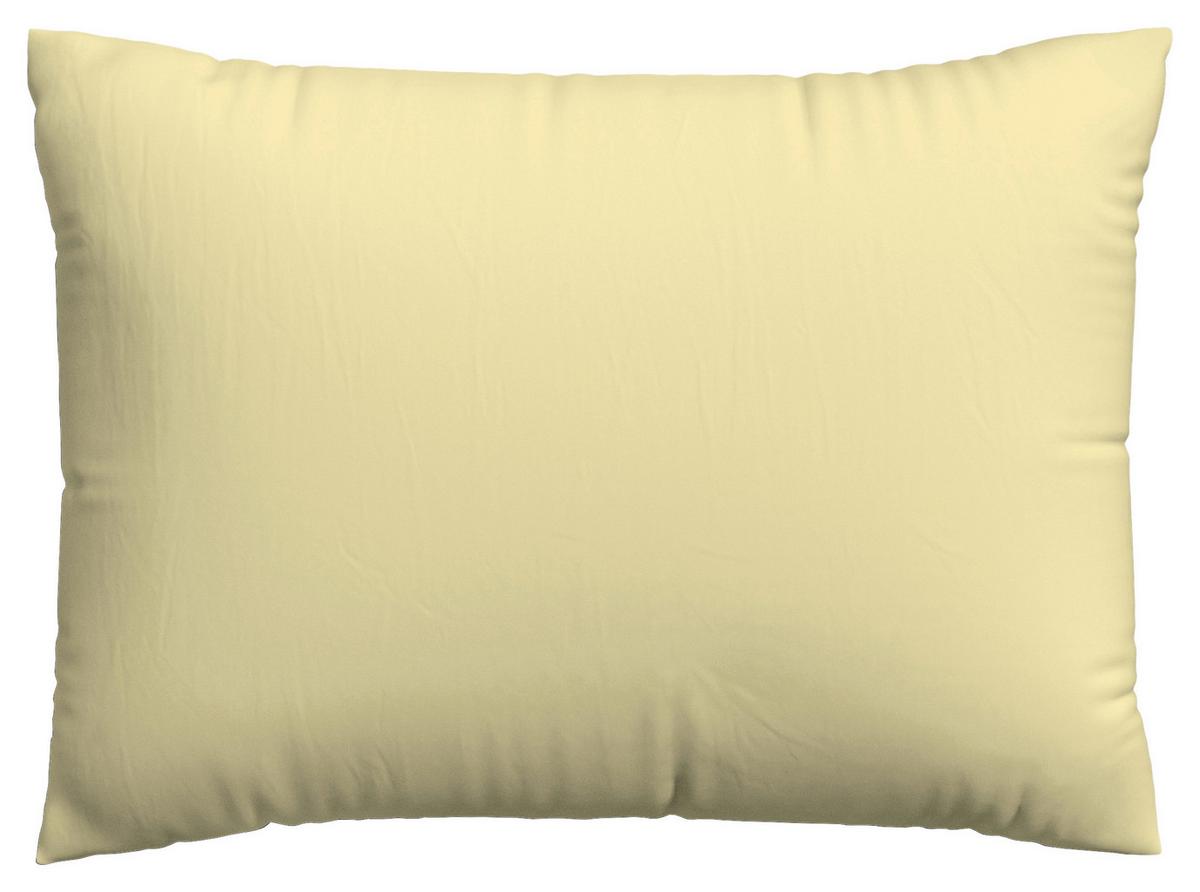 Kopfpolsterbezug Woven Satin - Hellgelb, Basics, Textil (70/90cm) - Schlafgut