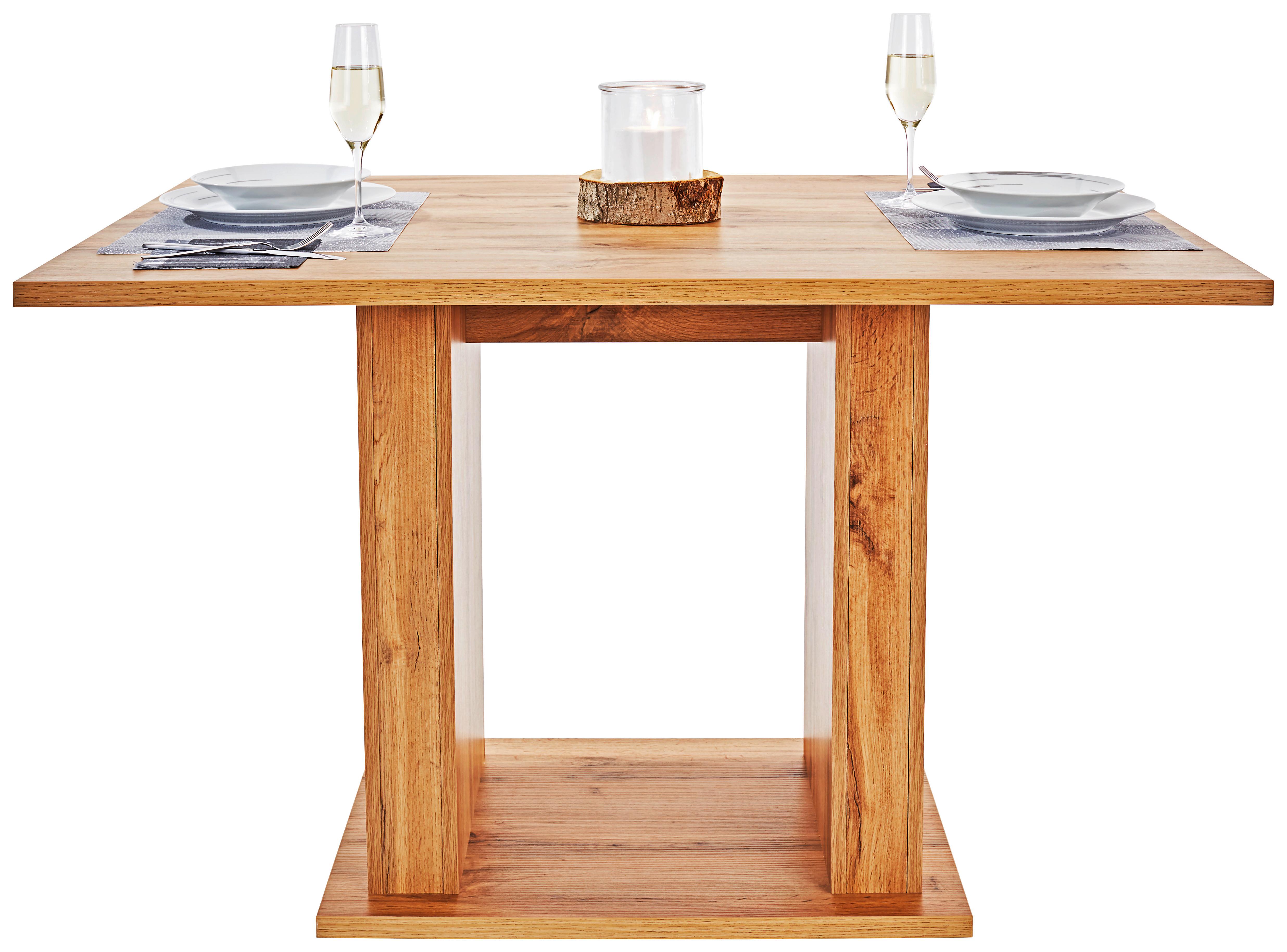 Esstisch Patrik 120x80 cm Eiche Dekor - Eichefarben, MODERN, Holzwerkstoff (120/74/80cm)