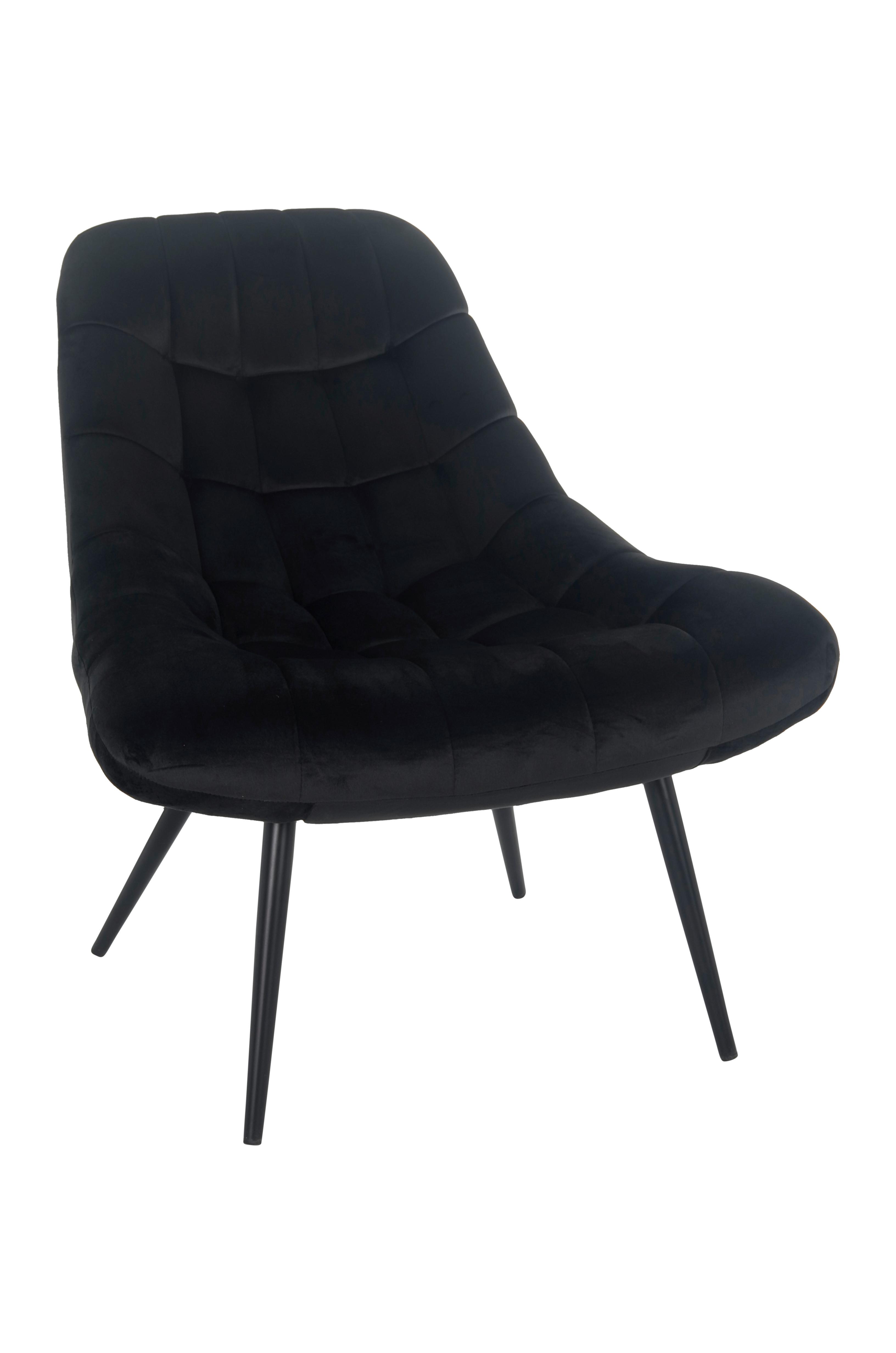 Xxl-sessel Schwarz B: 76 Cm - Schwarz, MODERN, Textil (76/85,6/85,6cm) - Livetastic
