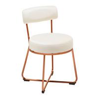 Jídelní židle PAMELA béžová - béžová, Moderní, kov/textil (44/73/47,5cm) - Bessagi Home
