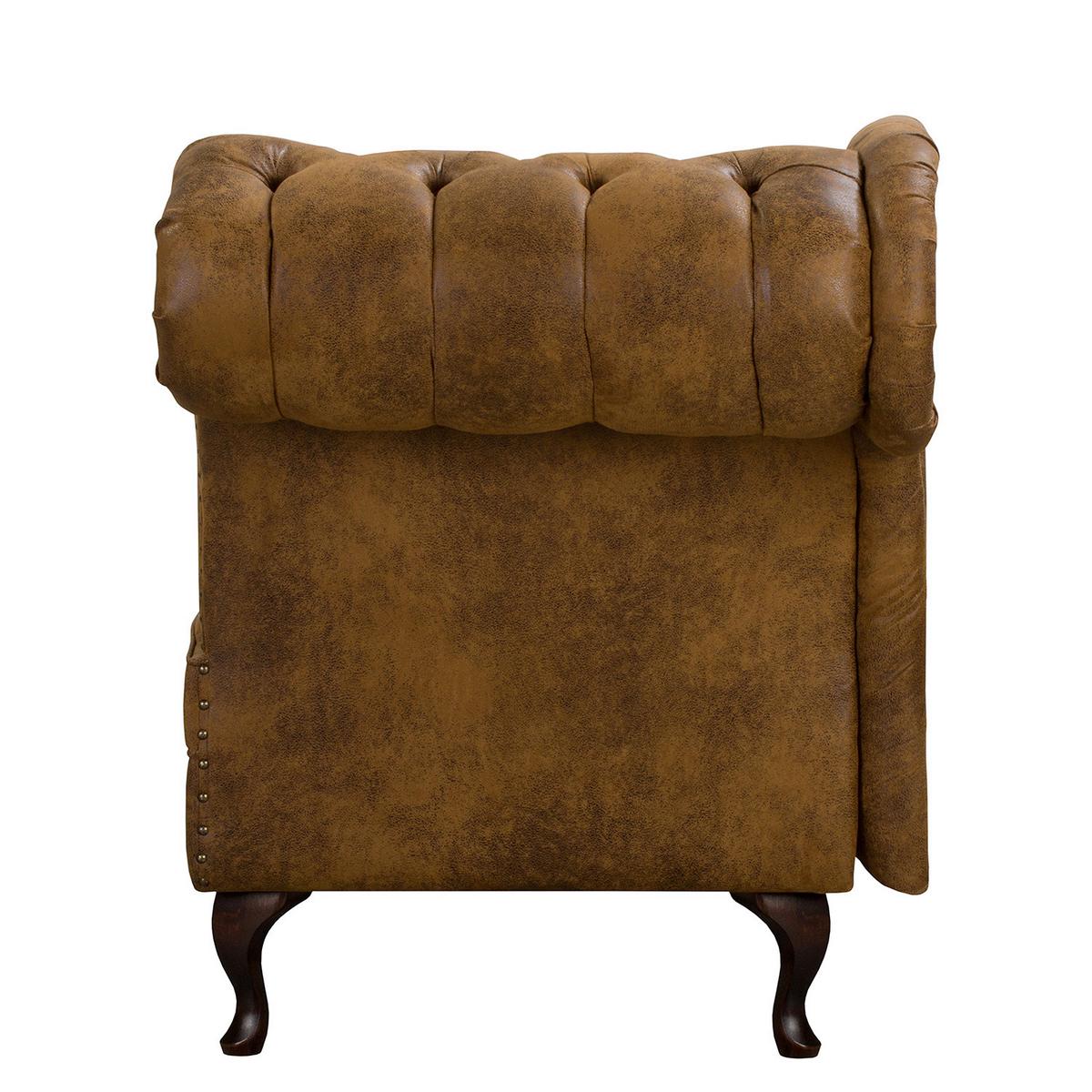 Récamiere Pako Cognac B: 185cm - Cognac/Braun, Design, Textil (185/93/75cm) - Livetastic