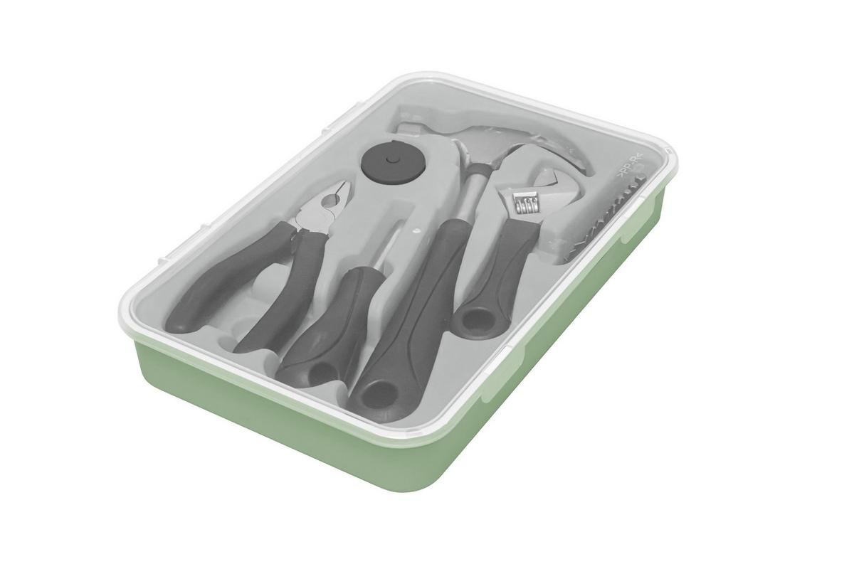 KUFŘÍK NA NÁŘADÍ HAMI -KMA- - černá/zelená, Moderní, kov/plast (28/18,8/4cm) - Mömax