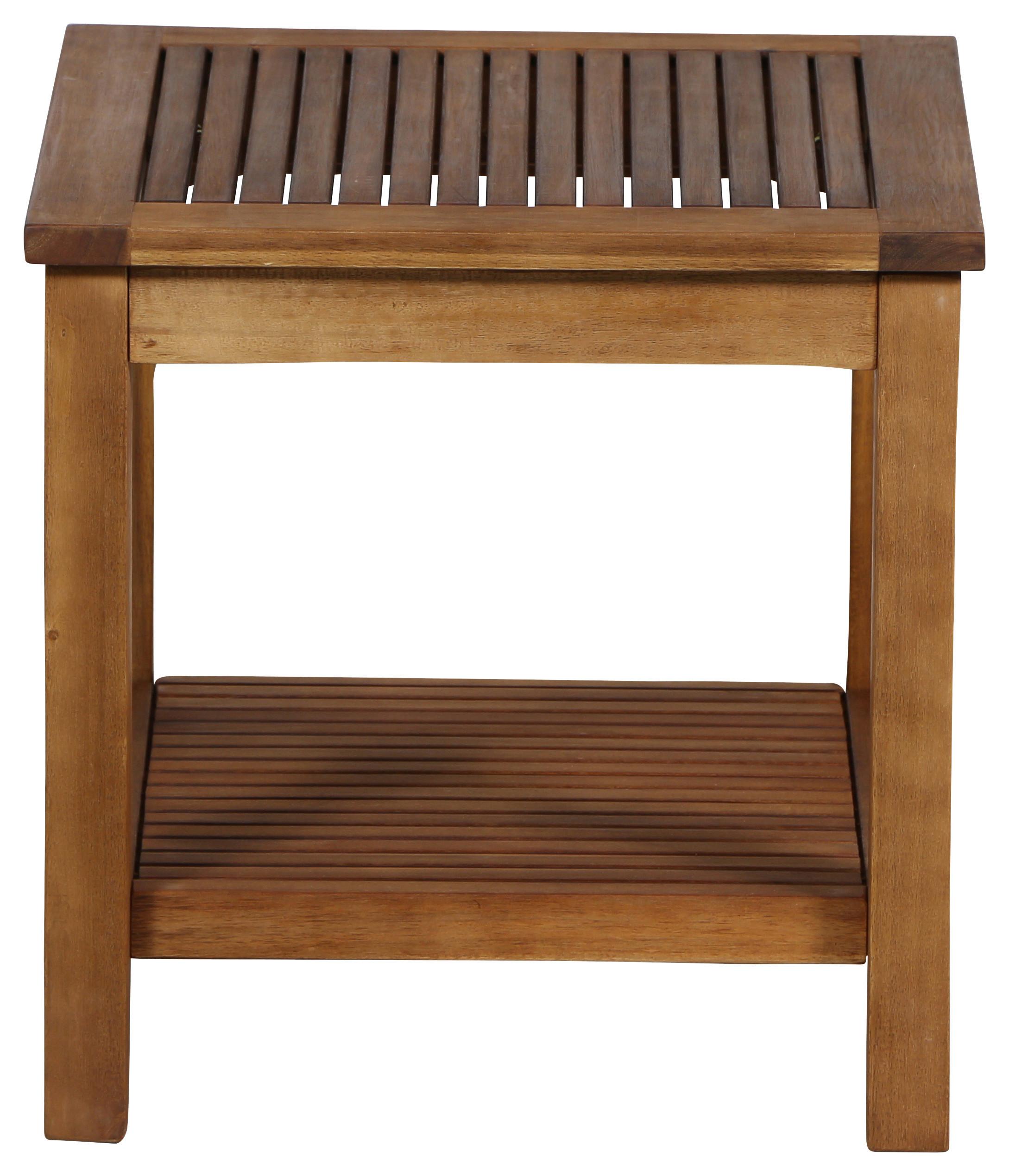 Gartentisch Akazienholz L 45 Cm - Akaziefarben, MODERN, Holz (45/45/45,5cm) - Siena Garden