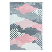Dětský koberec OBLAKA 140x200 - pink, Trend, textil (140/200cm) - Ben'n'jen