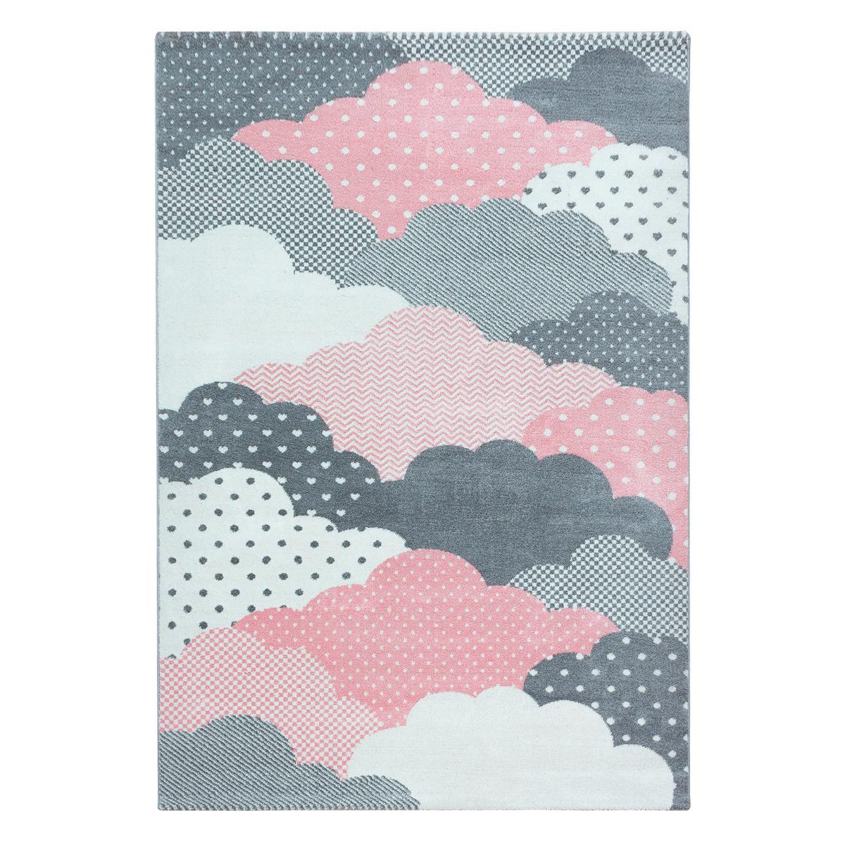 Dětský koberec OBLAKA 140x200 - pink, Trend, textil (140/200cm) - Ben'n'jen