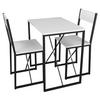 Esstisch Insasi Schwarz, Weiß L: 72,8cm - Schwarz/Weiß, Design, Holzwerkstoff/Metall (72,8/52,7/84,7cm) - MID.YOU