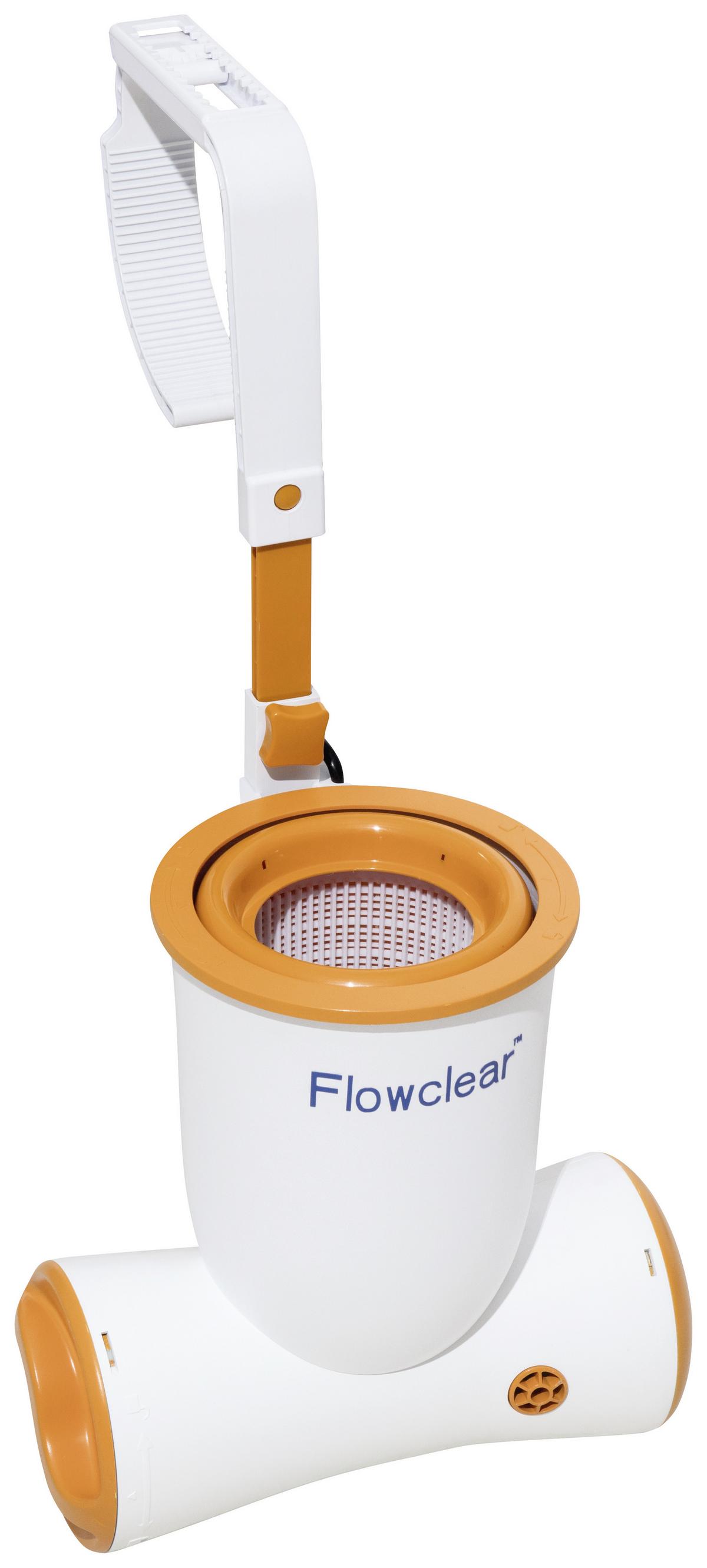 Skimmer 680gal Korb Herausnehmbar 2 574l/H 58462 - Orange/Weiß, MODERN, Kunststoff (2574l) - Bestway