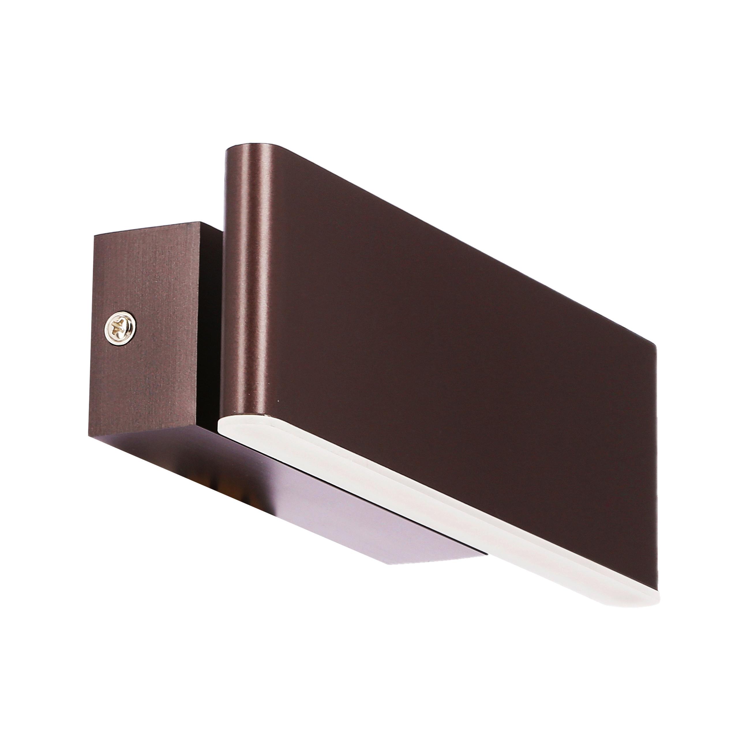 Wandleuchte 21-75505 Nicoletta - Braun, Design, Kunststoff/Metall (21/7/6cm)