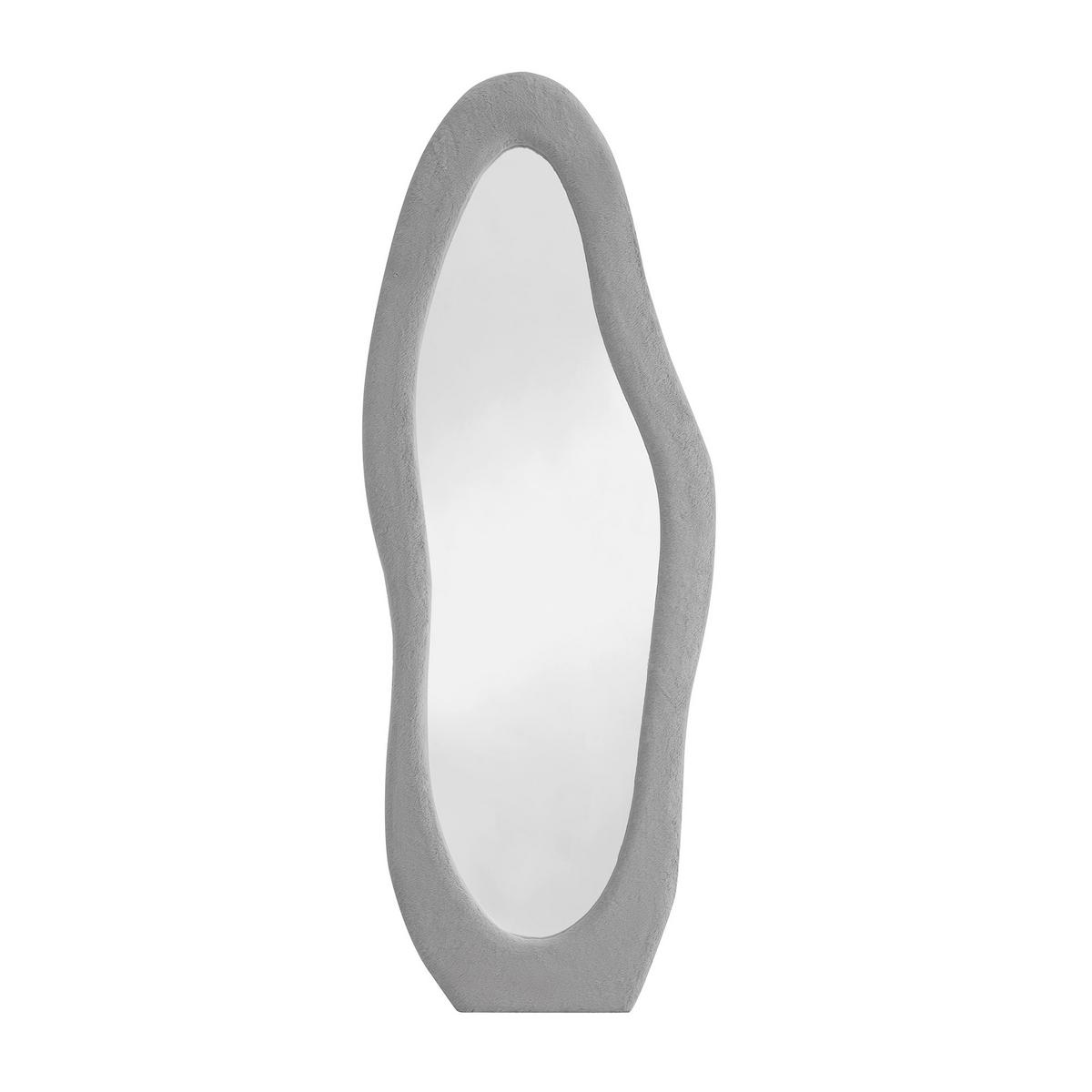 Standspiegel Hellgrau B: 60 cm - Hellgrau, Design, Glas/Holzwerkstoff (60/160/3,5cm) - Livetastic